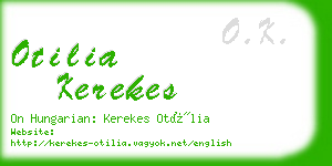 otilia kerekes business card